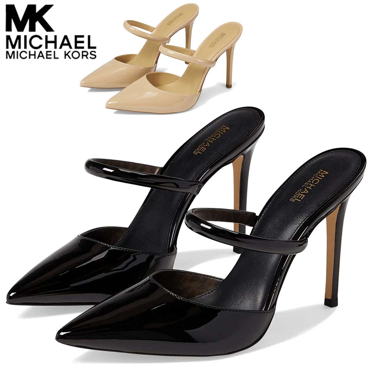 マイケルコース サンダル レディース ハイヒール パンプス チャンキーヒール ピンヒール ポインテッドトゥ 大きいサイズあり Michael Kors