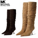 マイケルコース ブーツ レディース ロング ブランド 本革 10cm チャンキー 大きい サイズ Michael Kors