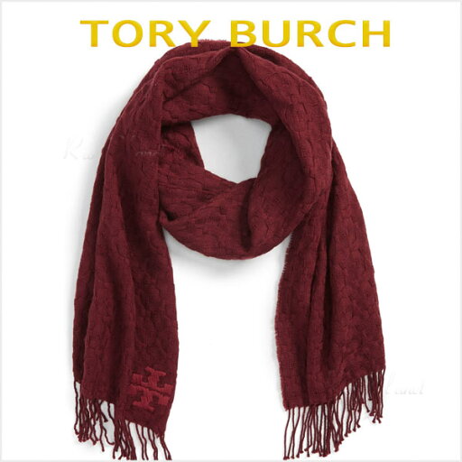 トリーバーチ マフラー レディース 大判 厚手 ウール Tory Burch トリーバーチ マフラー レディース 大判 厚手 ウール Tory Burch