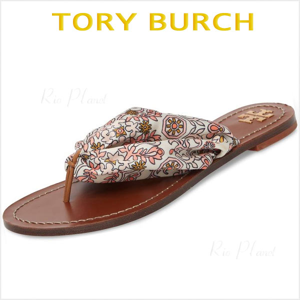 トリーバーチ サンダル ビーサン ビーチ レザー レディース ビーチサンダル 履き心地 サイズ TORY BURCH