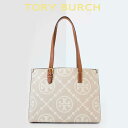 トリーバーチ トートバッグ レディース 小さめ ブランド ファスナー付きポケット ショルダーバッグ 本革 モノグラム Tory Burch