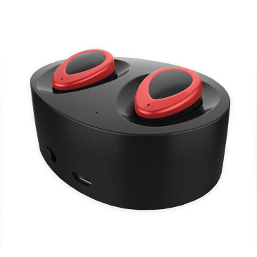 【あす楽対応】 Bluetooth カナル ワイヤレス イヤホン ブラック/レッド マイク内蔵 ハンズフリー iPhone Android Bluetooth4.1 ステレオ ヘッドセット 充電収納ケース付き【トレーニング ドライブ ウォーキング デスクワーク 作業中 通勤 通学 スポーツ等に!】