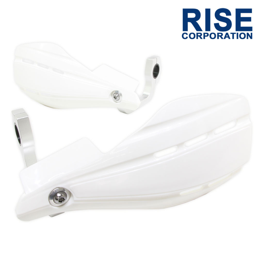 汎用 コンパクト ハンドガード ナックルガード 22.2mm/22.2パイ ホワイト ソリッド 【ハンドル関連商品 ハンドルガード】のサムネイル