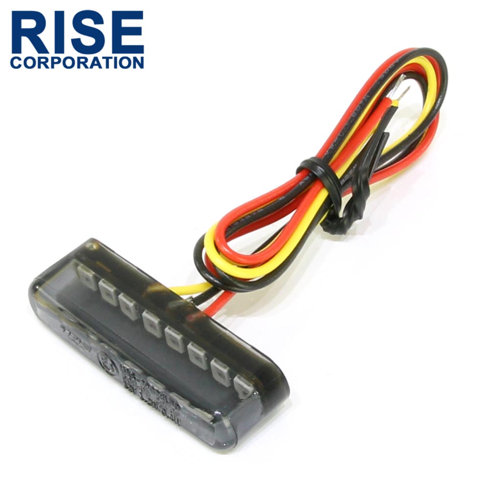 【メール便発送】 小型 埋め込み式 マイクロミニ ビルトイン LED テールライト スモークレンズ 車検対応 レッド発光