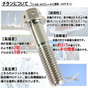 M6×75 P1.00 チタンボルト 1本 6mm 75mm ピッチ1.00 ブラック テーパーボルト キャップボルト クランクケース バイク ポイントカバー カウル 車 自転車 ステム ロードバイク ネジ 64チタン 3