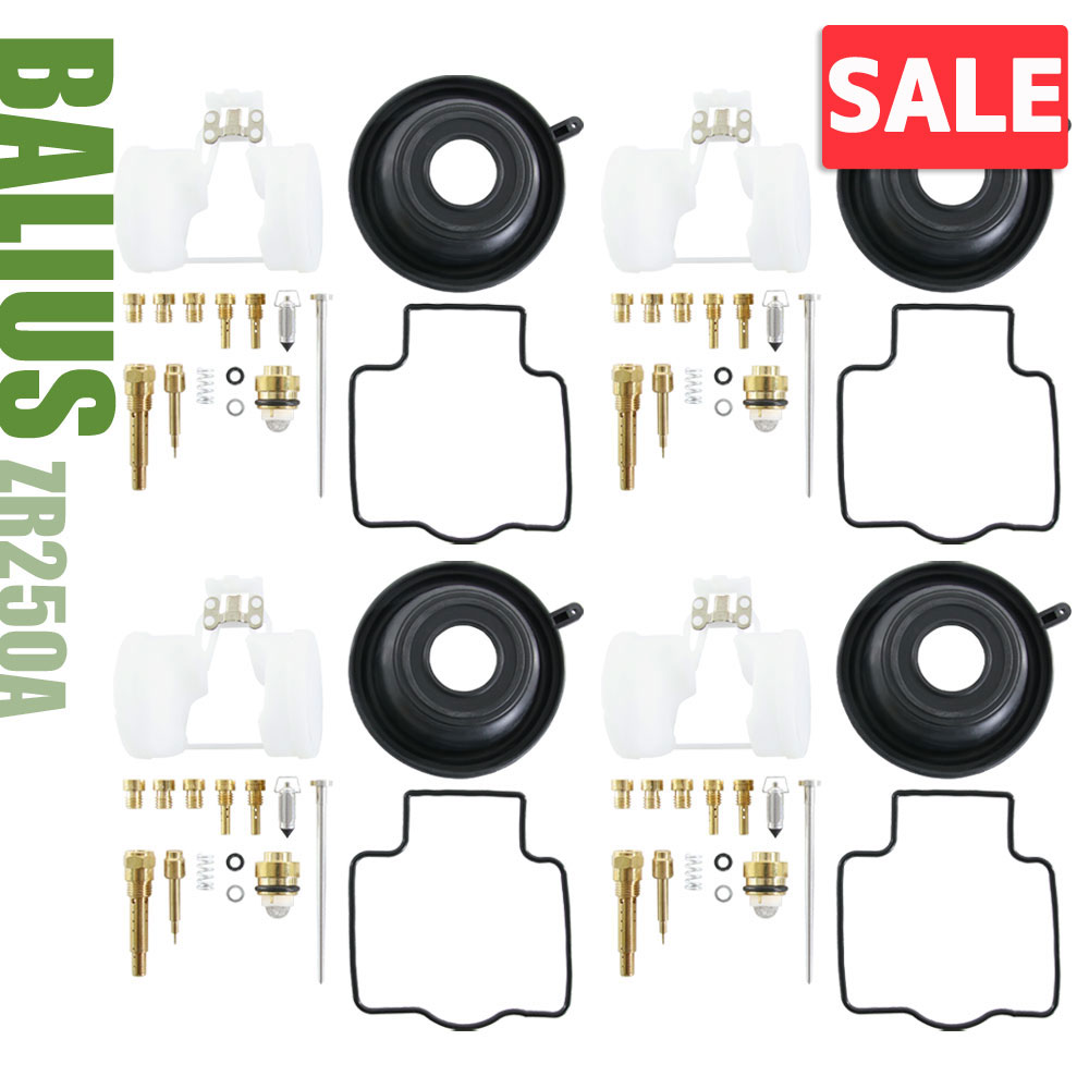 ＼お買い物マラソンSALE／ バリオス バリオス2 ZR250 キャブレター リペアキット A1〜A6 B1〜B2 B4〜B9 B6F B7F 燃調 純正互換 オーバーホールキット #85 #95 #98 社外品 カワサキ 4気筒分