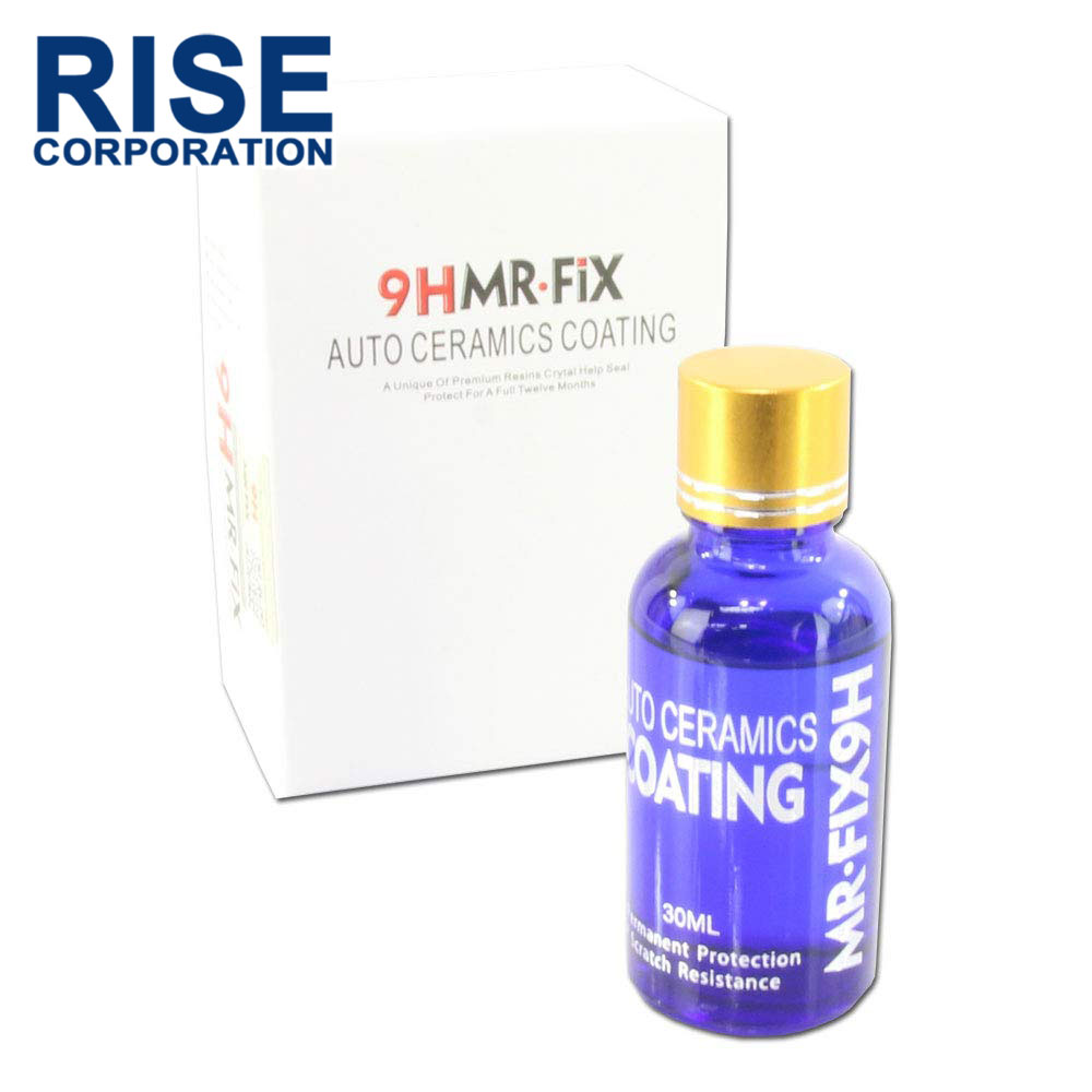 硬度9H 簡単施工 超疎水性 ガラスコーティング剤 MR-FIX 9H 30ml コーティング剤 バイク 車 自転車 スクリーン ヘルメット等にも