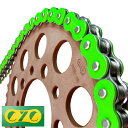 420-120L 蛍光グリーンチェーン バーディ RG50 エポ50 TS50 コレダスポーツ ウルフ50 4CYCLE バーディー 50DX 50SC EPO50 エポ PV50 EB50 GN50E K50 LANNDIE FM50 ランディー FM50A RG50E/T RG50T TS50W WORUFU コレダ 50 スクランブラ-50