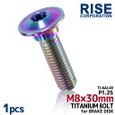 M8×30 P1.25 チタンボルト ブレーキディスクボルト 1本 8mm 30mm 3cm ピッチ1.25 カワサキ ニンジャ250R ニンジャ400 ニンジ...