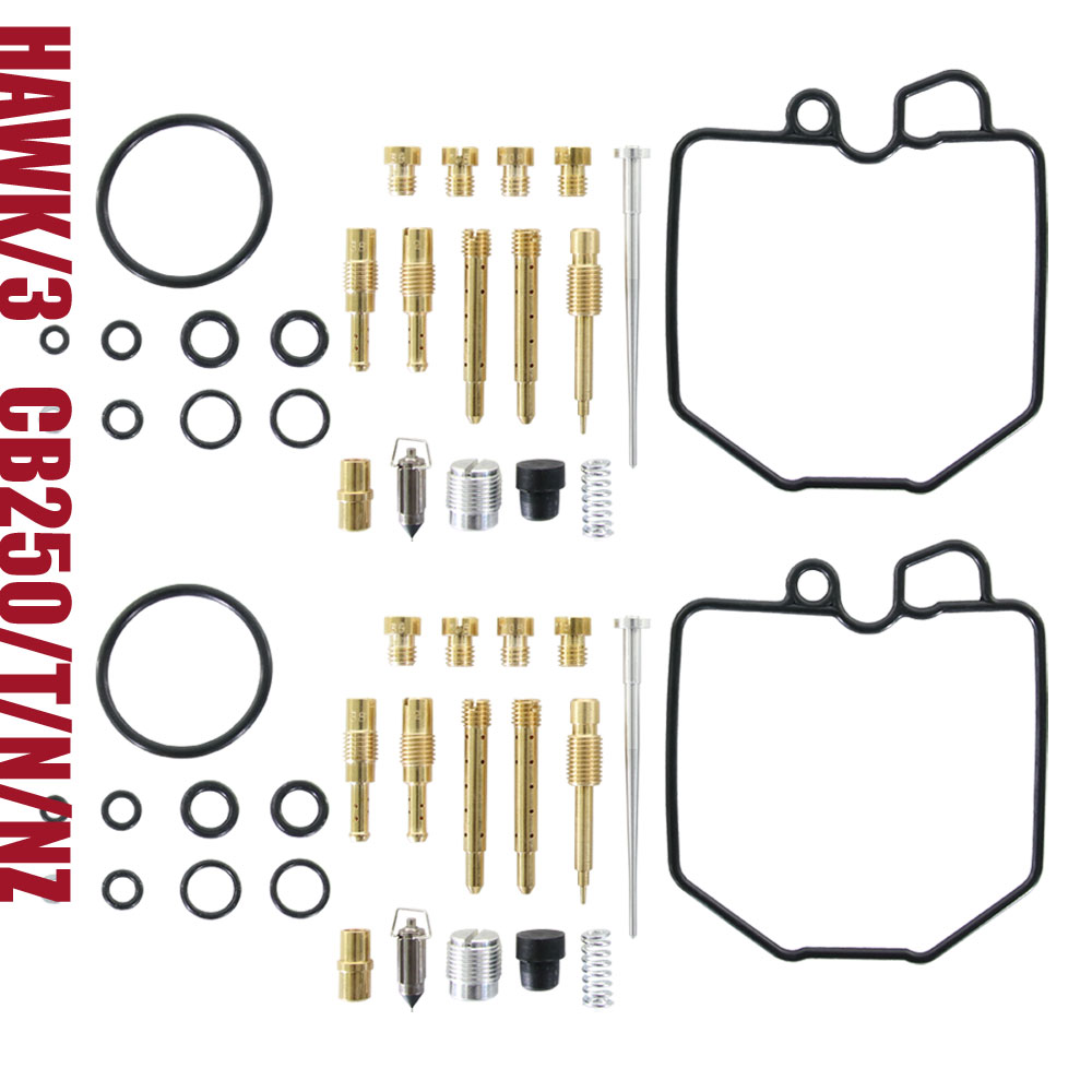 ホーク3 CB400N CB250T/N/NZ キャブレター リペアキット 燃調キット 2気筒分 オーバーホールキット 純正互換 85 105 108 110 社外品 ホンダ