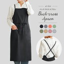 エプロン おしゃれ 保育士 かわいい ナチュラル 北欧 カフェ 韓国 無地 シンプル 保育士 レストラン 美容師 エステ レディース バッククロス 送料無料 ギ...