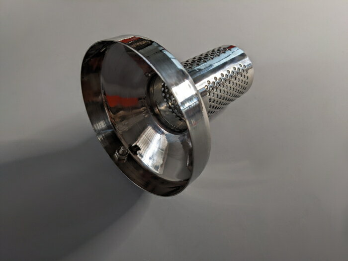 ステンレスパンチングインナーサイレンサー 外径 約112mm ターボ用 マフラーサイレンサー バッフル