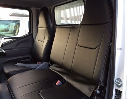 Hang(ハング) トラック専用設計 PVCレザーシートカバー ブラック 日産 NT450アトラス 5型 H44系 標準キャブ