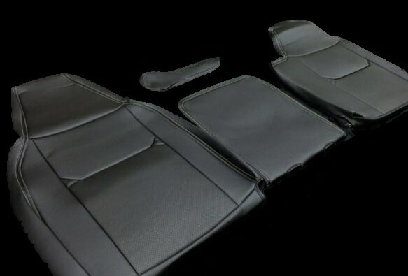 Hang(ハング) トラック専用設計 PVCレザーシートカバー ブラック 日産 NT450アトラス 5型 H44系 ワイドキャブ カスタム
