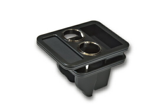 輝オート(ヒカリオート) 新型デリカ D5 CV#W H31/2〜 ビッグマイナーチェンジ後期 ディーゼル車専用 センターテーブル フロント用 マットブラック(ブラックレザー調) MADLYS Hikari Autoのサムネイル