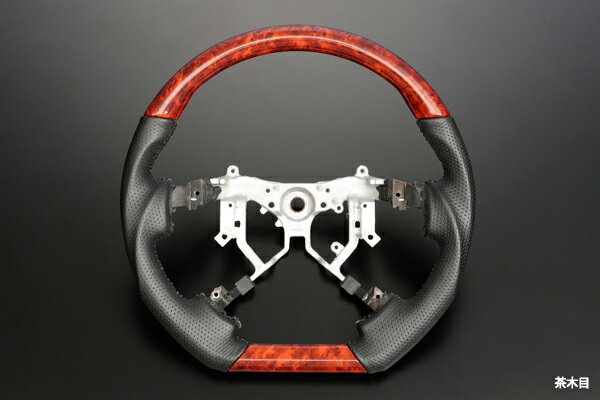 [D型][ガングリップ] ステアリングパンチングレザー 本革 -200系ハイエース 4型/5型/6型/7型 ST-SPDE-HAC4 REIZ Revier