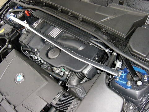 カワイ製作所 フロントストラットバー typeOS IM0650-FTO-40 BMW 1シリーズ E87 4cyl車 BMW 3シリーズ E90/91 4cyl車 BMW 3シリーズ E91（ワゴン） KAWAI WORKS
