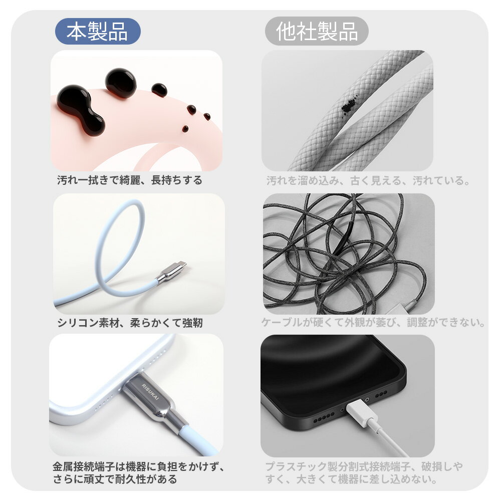 2����Ⱦ�ۡ��Хå�������Ƥ⡢���ȥ쥹������iPhone 17 e �����ۥ� ���ޥ� ���� �����֥� 240W PD ���� �����֥� iPhone 1.5m �����֥� Android ���� ������ apple lightning �����֥� ���󥻥�� TypeC �����֥� iphone 17 �����֥� ��® �ǡ��� ž�� �����֥� iPhone