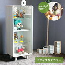 【選べる3タイプ】コレクションケース フィギュアケース ガラスケース 棚 ディスプレイケース コレクションラック コレクションボード キャビネット シェルフ 木製 横長 縦長 コンパクト スリム 2段 3段 4段 脚付き 背面ミラー おしゃれ 不二貿易 アウトレット価格