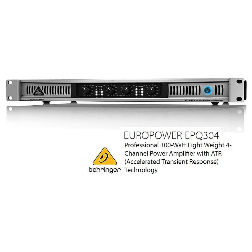 BEHRINGER/べリンガー　EPQ304　75W×4（4Ω)　4CH・マルチチャンネルパワーアンプ　EPQ304 EUROPOWER その1