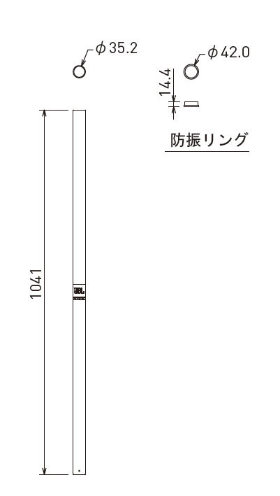 RIZING　楽天市場店のJBL　マウンティング・ポール　SS3 - BK｜アングル2