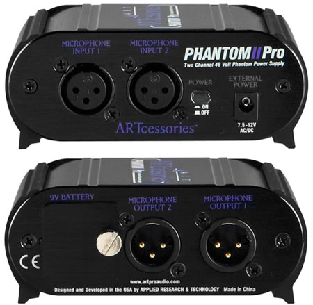 ART Phantom II Pro ファンタム電源 2CH 48Vファントム パワー サプライ