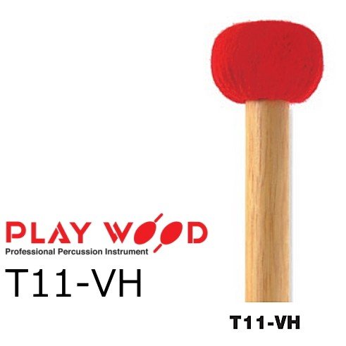 Timpani&nbsp;Mallet&nbsp;Standard&nbsp;Series T11・T13&nbsp;Series 音楽スタイルの多様化にともない、個々に対応しうるティンパニ・マレットが要求される時代になりました。 演奏者にとって選択の幅を広げたシリーズです。 柄はラーミン材（φ12、φ13）、芯はR付きコルク芯（T11）、R付きウッド芯（T13）。 フェルトはドイツ製を使用、抜けの良いクリアーな音色を出せるマレットです。 T11-VH　R付きコルク芯&nbsp;赤フェルト　　　　　ラーミン柄　φ25×370　● T11-H　&nbsp;R付きコルク芯&nbsp;ドイツフェルト　　　ラーミン柄　φ25×370 T11-MH　R付きコルク芯&nbsp;ドイツフェルト　　　ラーミン柄　φ25×370 T11-M　&nbsp;R付きコルク芯&nbsp;ドイツフェルト　　　ラーミン柄　φ22×370 T11-MS　R付きコルク芯&nbsp;ドイツフェルト　　　ラーミン柄　φ22×370 T11-S　&nbsp;R付きコルク芯&nbsp;ドイツフェルト　　　　ラーミン柄　φ22×370　