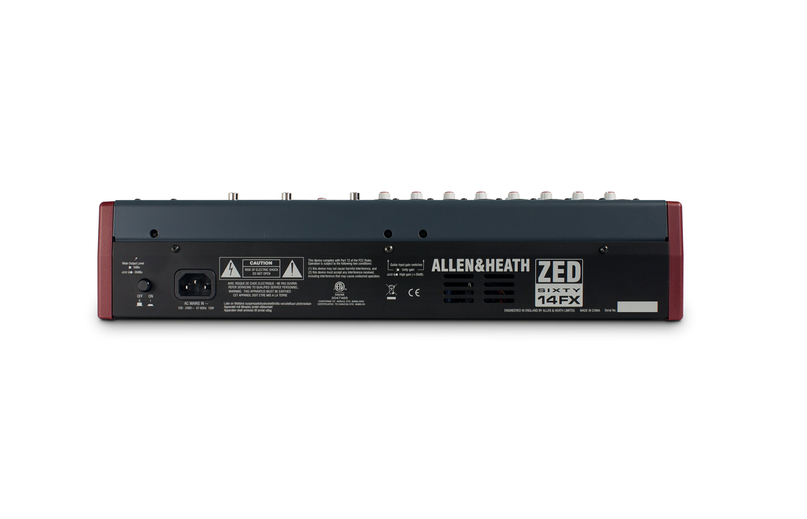 RIZING 楽天市場店のAllen & Heath（A&H）/アレン＆ヒース（アレヒ）ZED60-14FX アナログ・ミキサー｜アングル2