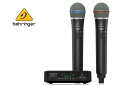BEHRINGER/べリンガー ULM302MIC 2.4GHz帯デジタルワイヤレス ULM300M ハンドヘルド型送信機 2本/ULM300RD 2ch受信機セット ULM302MIC