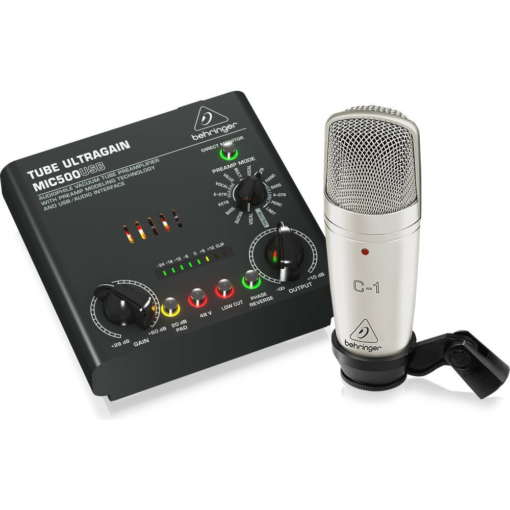 BEHRINGER/٥󥬡VOICE STUDIOʥ쥳ǥ󥰥Хɥ륻åȡC-1 + MIC500USB