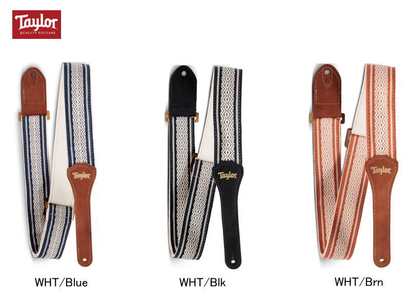 Taylor/テイラー ギターストラップ　Academy Strap Jacquard Cotton,2" Amber Buckle 【Taylor Guitars】