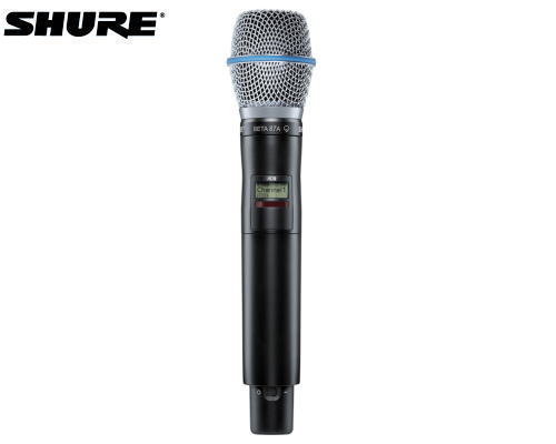 SHURE　AD2/B87C-Z16 AXTデジタルワイヤレス1.2GHz帯 ハンドヘルド型送信機　BETA 87Cヘッド