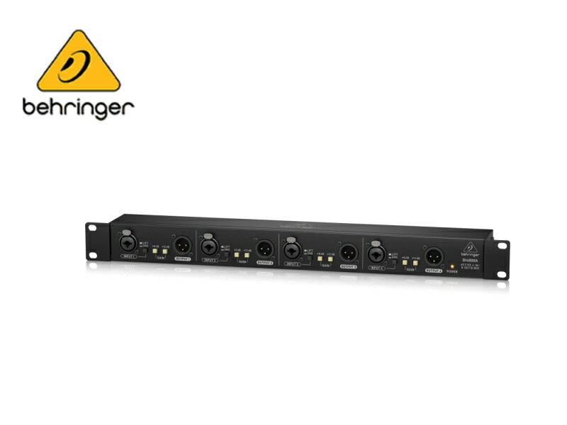 Behringer（ベリンガー）DI4800A ダイレクトボックス 4チャンネルアクティブDI