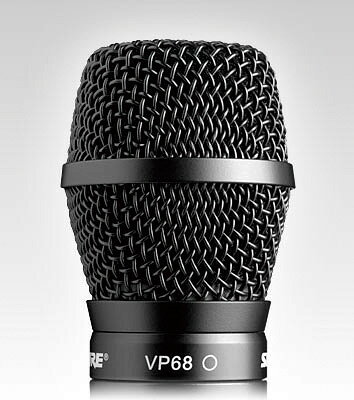 【Shure】RPW124 VP68&nbsp;マイクヘッド コンデンサー型、無指向性 色:黒　