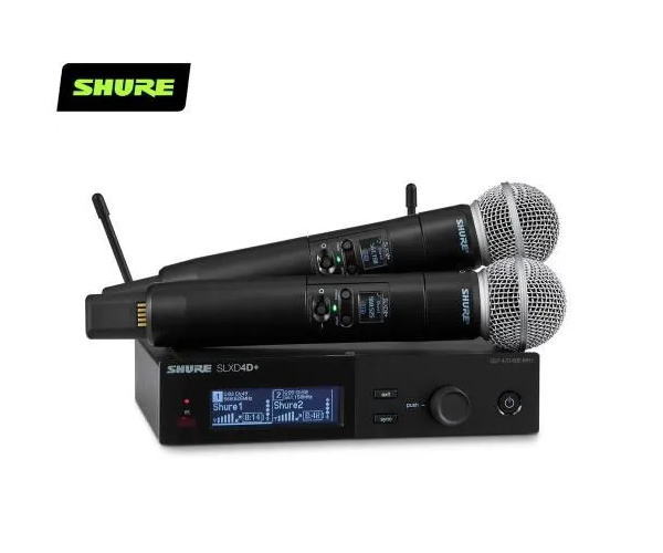 乐天商城 - SHURE（シュア）SLXD24D+J/58-JB デジタルワイヤレス・デュアルハンドヘルドシステム B帯（SLXDプラス シリーズ）