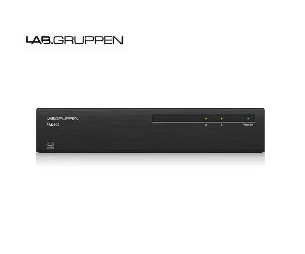 LAB.GRUPPEN(ラブグルッペン)　FAD602　設備用2chパワーアンプ　Dante入力モデル