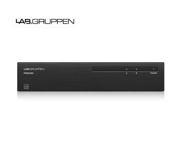 LAB.GRUPPEN(ラブグルッペン)　FAD2402　設備用2chパワーアンプ　Dante入力モデル