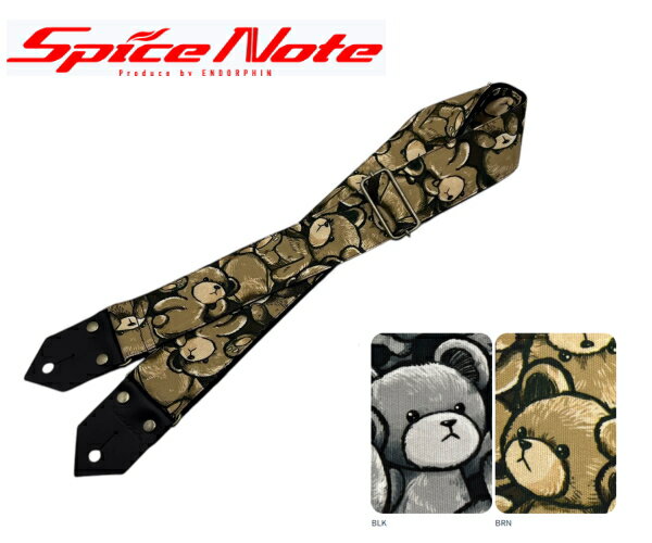♪Spice Note♪ TEDDY ES-PP50NTB “TEDDY ver.2.0” ギター・ベース ストラップ スパイスノート STRAP
