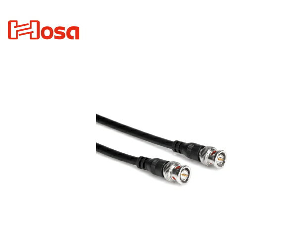 Hosa&nbsp;3m&nbsp;75-ohm同軸ケーブル&nbsp;BNCケーブル Hosa&nbsp;BNC-59ケーブルは、コンポジット映像信号やワードクロックケーブルとしての使用に最適な高周波同軸ケーブルです。SDIやHD-SDIケーブルとして使用可能です。 【特徴】 ・ビデオ信号やRF信号転送に最適な75Ω（RG-59/U）同軸ケーブル。 ・無酸素銅（OFC）導体によるロスの少ないピュアな伝送を実現。 ・EMIやRFIによるノイズを効果的に軽減する柔軟性にも優れたOFCスパイラルシールド。 長さ：10ft（約3m） プラグ：BNCオス&nbsp;–&nbsp;BNCオス ※商品の仕様、価格並びに付属品などは予告なく変更することがあります。 ※パーツ等の商品の取付、本体改造の際は、リペアショップにご相談下さい。 ※使用による完璧な仕上がりを約束するものではございません。 ※工具の使用は専門技術が必要となります。工具を使用しての施工は自己責任となります。 ※お使いのブラウザや環境により実際の商品と色が異なる場合がございます。　