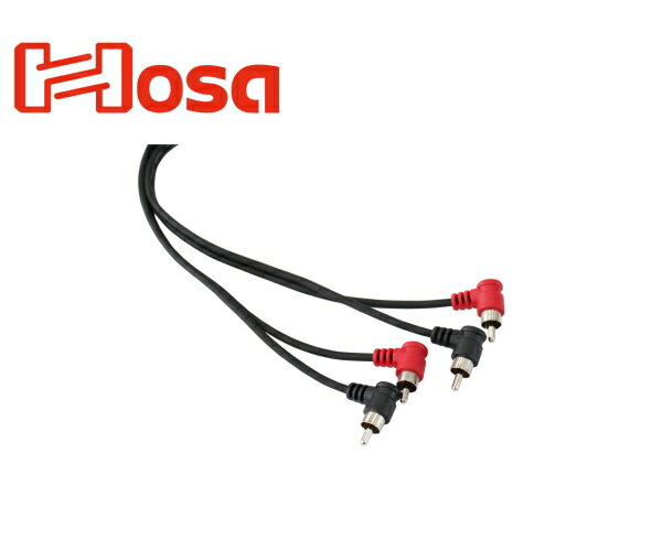 HOSA／CRA-201RR 1m L型RCAオスx2-L型RCAオスx2 オーディオケーブル・コード