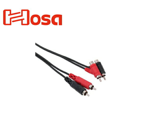Rakuten - HOSA／CRA-202PB 2m RCAオスx2-ピギーバック型RCAオスx2 オーディオケーブル・コード