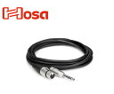 HOSA/HXS-005 1.5m XLRキャノンメス-ステレオフォンオス オーディオケーブル・コード