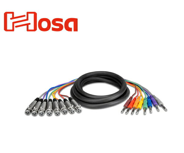 乐天商城 - HOSA／STX-805F　 5m XLRキャノンメス-ステレオフォンオス マルチケーブル（XLRメス-TRS）