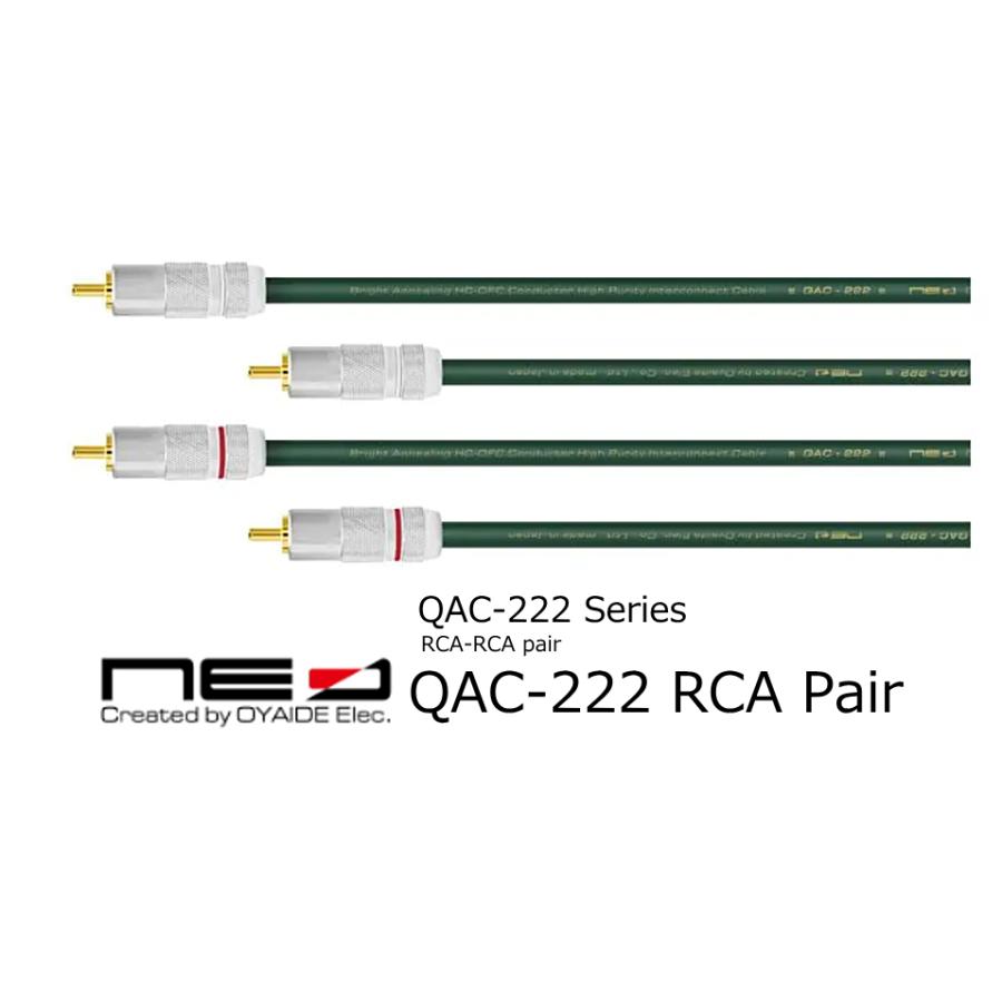 乐天商城 - オヤイデ電気NEO／QAC222-RCA/Pair (RCA - RCA) 機材用ケーブル／OYAIDE