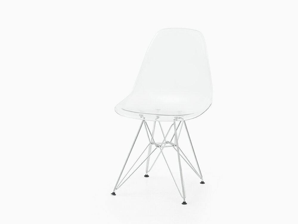 イームズ シェルチェア DSR クリア Shell Chair ダイニングチェア デザイナーズ 透明 クリスタル リプロダクト 食卓 椅子 パーソナルチェア