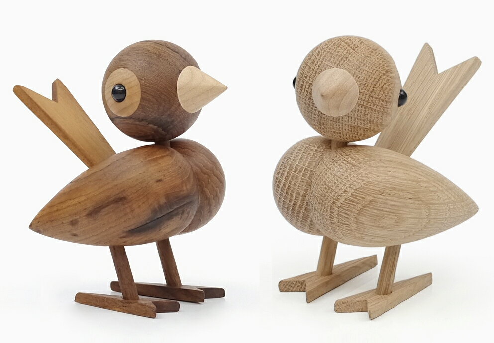 Sparrow（スパロウ） 全2色 グンナー・フローニング Gunnar Florning オブジェ 置物 北欧 インテリア 雑貨 鳥 デザイナーズ 干支置物 酉年 トリ とり インテリア雑貨 小物 ディスプレイ 雀 スズメ 可愛い お洒落 オーク チークのサムネイル