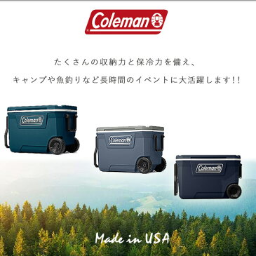 【Coleman】コールマン 316シリーズ ハード クーラー 62QT 容量約60L キャスター付き クーラーボックス キャンプ バーベキュー クーラーボックス 保冷 大容量 大型 アウトドア キャンプ 釣り Coleman 316 Series 62-Quart Hard Cooler