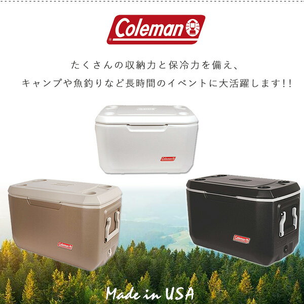 【在庫有り】コールマン エクストリーム クーラー / 70QT 【容量約66L】 クーラーボックス バーベキュー キャンプ バーベキュー 保冷 大型 アウトドア Coleman 70 Quart Xtreme 5 Marine Cooler