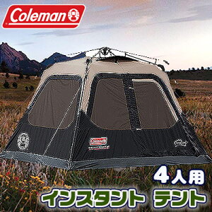 【在庫有り】【Coleman】コールマン インスタント キャビン テント サイズ 約L244cm×W214cm×H150cm 4人用 バーベキュー 野外 Outdoor 簡単収納 アウトドア キャンプ Coleman 4-person Instant Cabin Tent