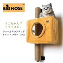 【在庫有り】【PET】BIG NOSE ウォールマウンテッド キャット ツリーハウス アメリカ直輸入 猫用 木製 おしゃれ ウッド モダンウッド 壁掛け キャットタワー 爪とぎ タワー ポール インテリア 猫 ネコ Wall Mounted Cat Condos Tree House